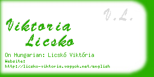viktoria licsko business card