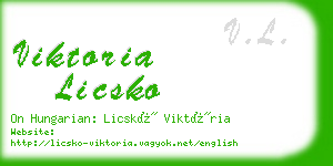 viktoria licsko business card